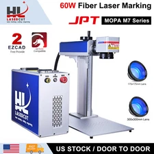 HL Laser 60W JPT MOPA M7 Fiber Laser Marking Machine Metal Jewelry Engraver