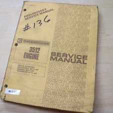 CAT Caterpillar Marine 3512 Diesel Engine Repair Shop Service Manual overhaul