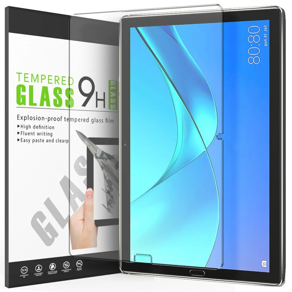 9H Tablet Display Lámina Gorilla Glas Vidrio Templado Anti Huellas Dactilares Protección