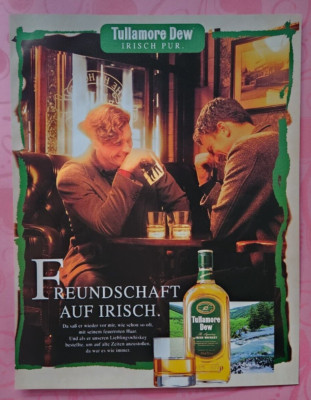 4. Tullamore Dew Irish Whisky Werbeanzeige Werbung Reklame 1997
