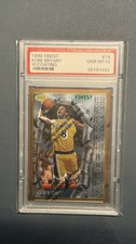 1996 Finest Kobe Bryant Apprentice RC PSA 10 Gem Mint Rookie Insert