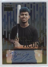 2022 Skybox Metal Universe Champions Premium Gold Bryan Acuna #S-49 Auto 3y4
