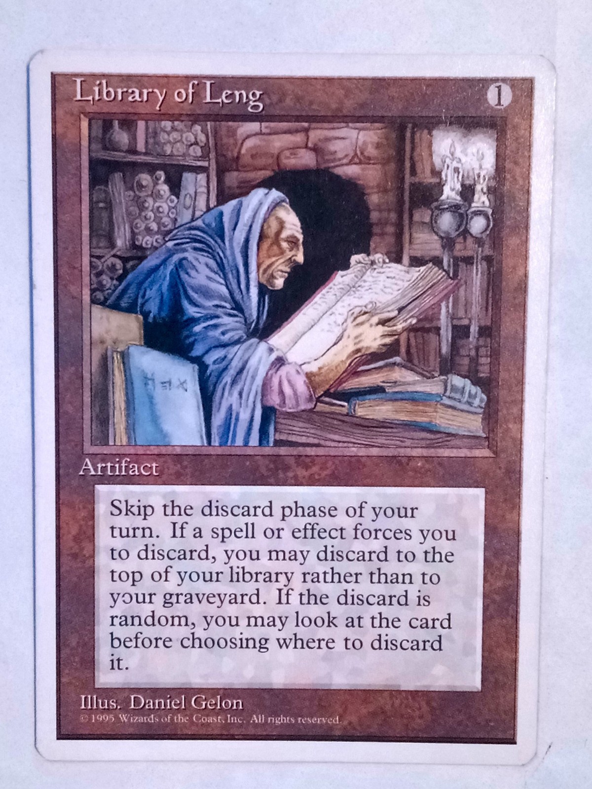 Library Of Leng 4th Fourth Edition LP-NM  x1 MTG Magic the Gathering Card