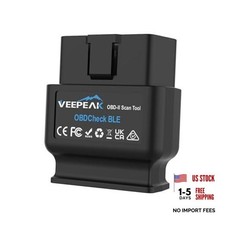 OBDCheck BLE Bluetooth OBD II Scanner for iOS  Android, Car Wireless Check