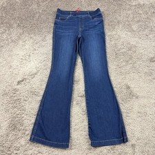 Spanx Jeans Women Large L Flare High Rise Slim Dark Pull On Stretch 20327R 30x32