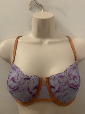 Dora Larson Pastell Lila Mesh BH 36D Bügel Neu mit Etikett Siehe Beschreibung 
