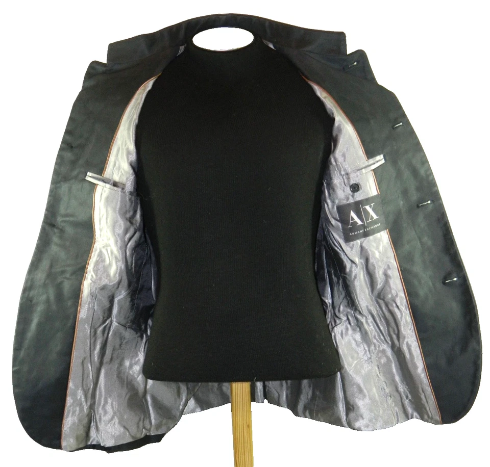 Men's A|X Jacket Armani Exchange Retro Punk Tag S Small Sleeve 25 - Image 4 of 4