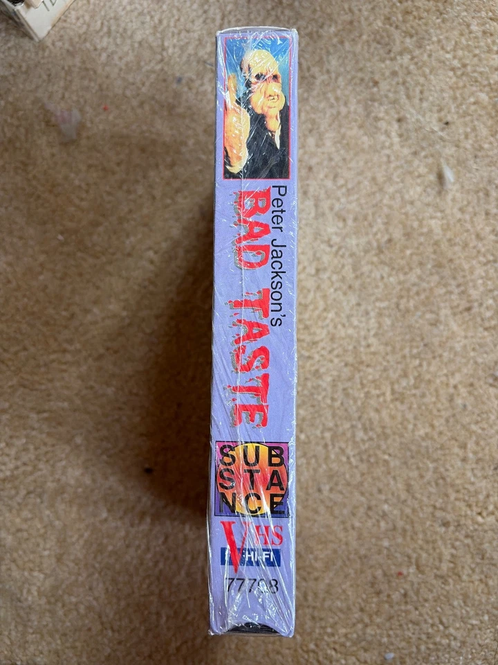 Bad Taste VHS Peter Jackson (1998 Release) HTF Cover -new sealed substance label - Image 4 of 4