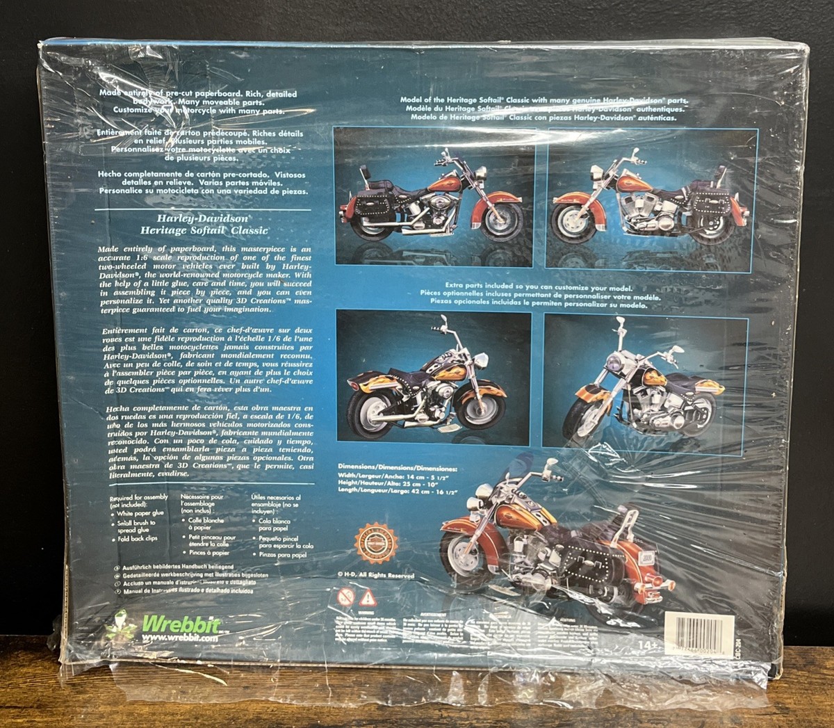 3D Creations Harley Davidson Heritage Softail Classic Model Puzzle