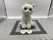 Ty Beanie Babies WHITE KITTY CAT BIANCA 6" Plush Stuffed Animal