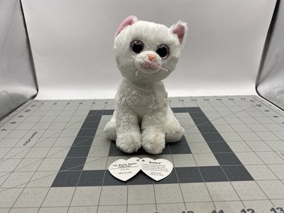 Ty Beanie Babies WHITE KITTY CAT BIANCA 6'' Plush Stuffed Animal