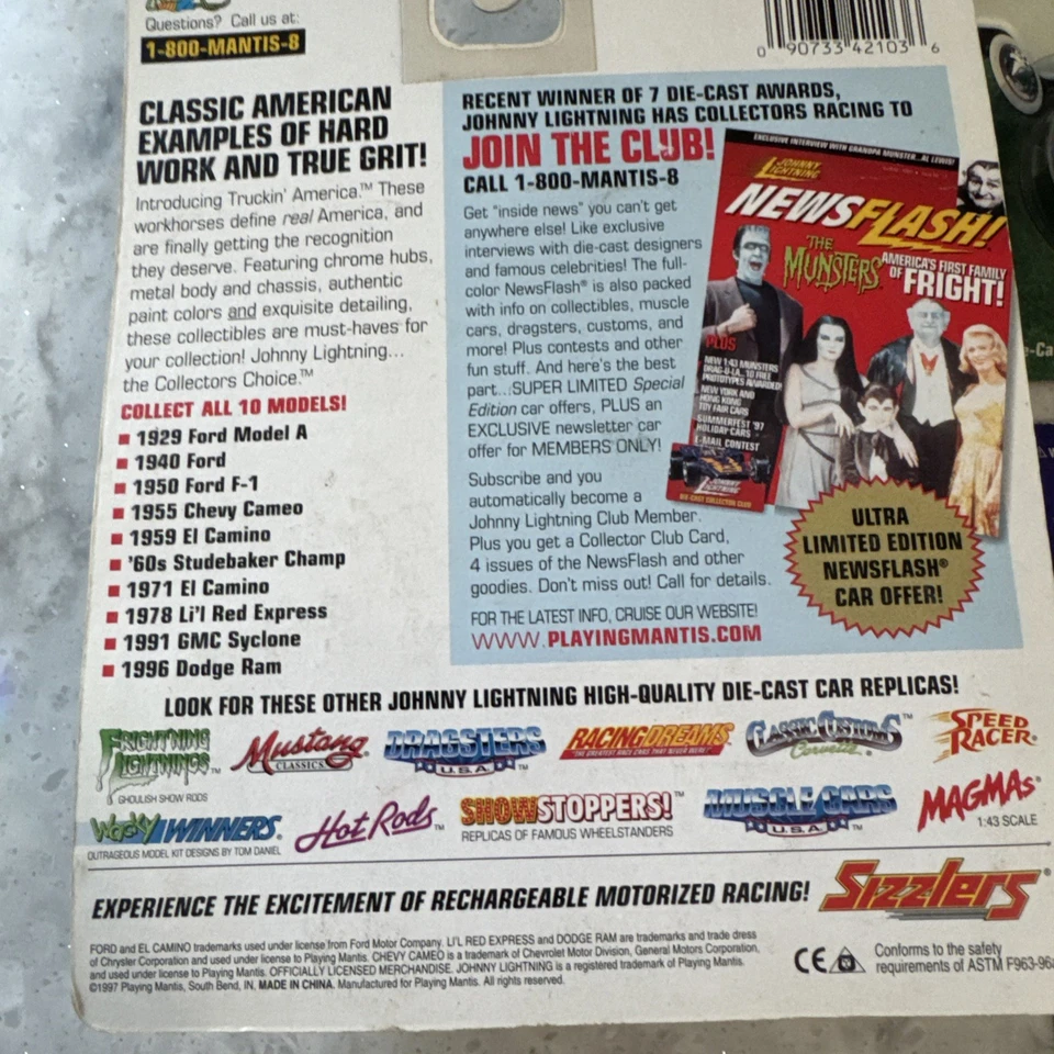 Johnny Lightning Truckin’ America 1997 lote de 5 Chevy Ford Studebaker nuevo Foto 3 de 4