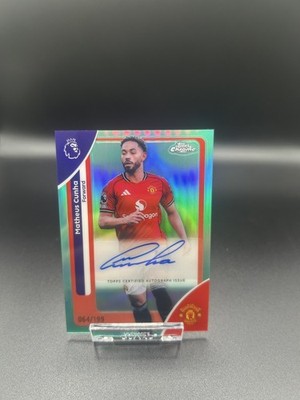2025-26 Topps Chrome Premier Manchester United League Matheus Cunha Auto /199