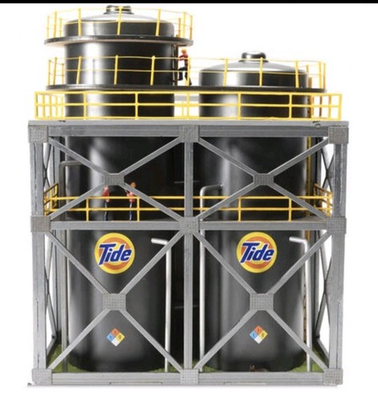 #ad #ad MENARDS TIDE SOAP FACTORY BUILDING ACCESSORY O GAUGE SCALE CHEMICAL PLANT New $119.00