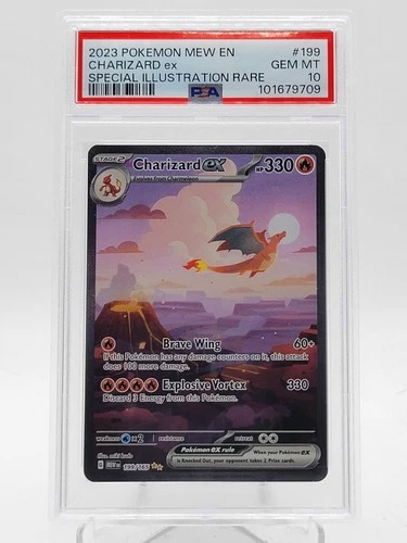 CHARIZARD EX 2023 POKEMON 151 SPECIAL ILLUSTRATION RARE #199 PSA 10 Q3963
