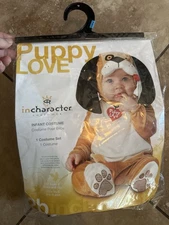 In character “Puppy love” Infant Costume - Size 18-24months - Dog baby Halloween