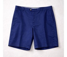 Peter Millar Men  s Classic Fit Navy Chino Shorts Size 42 MS41 B50 100 Cotton