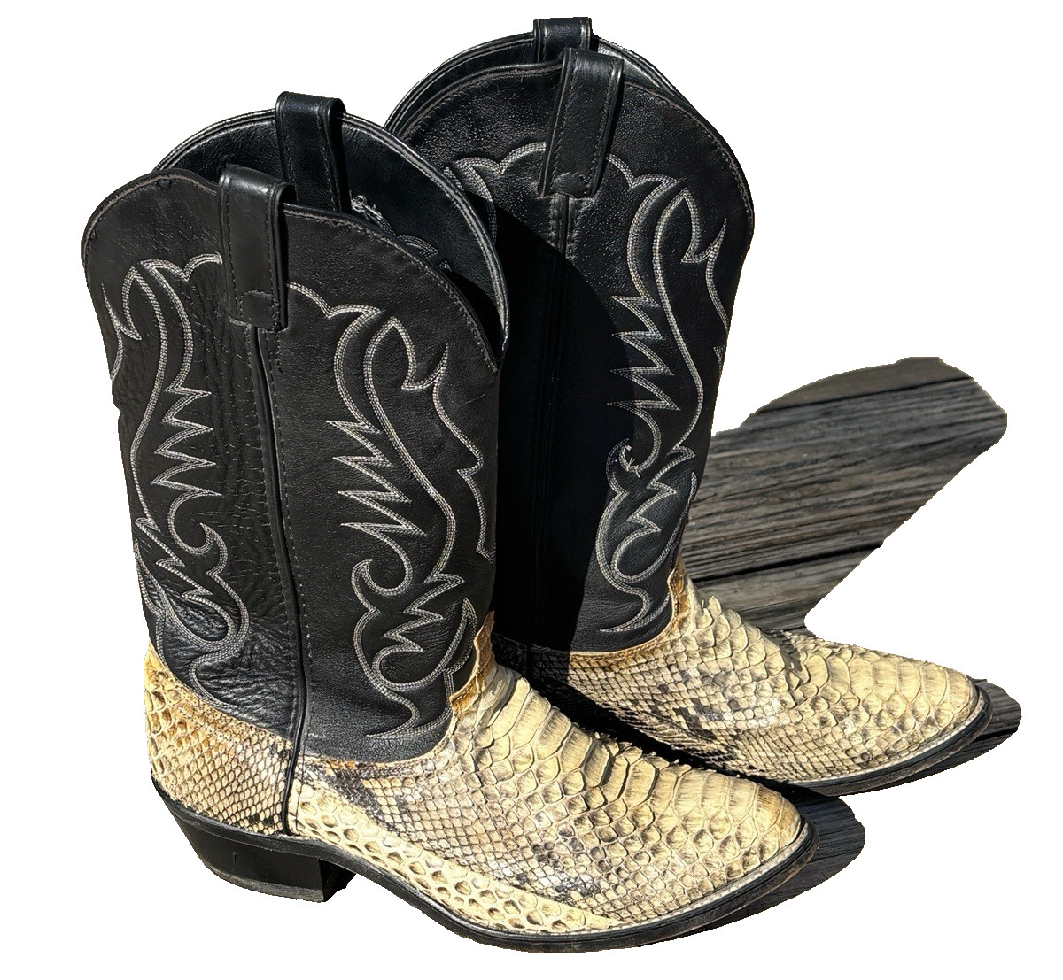 Laredo 6730 Mens 10EE Genuine Python Snakeskin Bo… - image 16