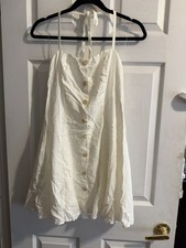 Women  s Wild Fable White Halter Mini Dress Size Small NWT