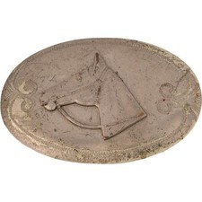 Horse Cowgirl Cowboy Western Horseback Riding Mare 4h 1970s Vintage Belt Buckle