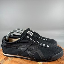 Onitsuka Tiger Mexico 66 Black Canvas Slip On Men's Shoes Size 8.5 D3K0Q