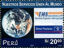 PERU - 2002 International Express Service #1333 - VF MNH