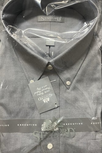 Stafford Mens Travel Wrinkle Free-Oxford Long Sleeve Shirt Size 18/35 Lot Of 5 - Picture 7 of 7