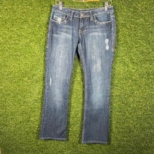 William Rast Bootcut Jeans Distressed Medium Wash Size 27 Made in USA