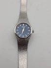 Vintage Seiko 21mm Watch Womens Silver Tone 43-7019, 6" Wrist, Fresh Battery
