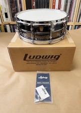 Ludwig 14x5 Black Beauty Hammered Snare Drum w/Tube lugs/10 Lug  H B Case NEW 