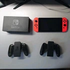 Nintendo Switch Console 128GB - Neon Red - Good Condition - Bundle