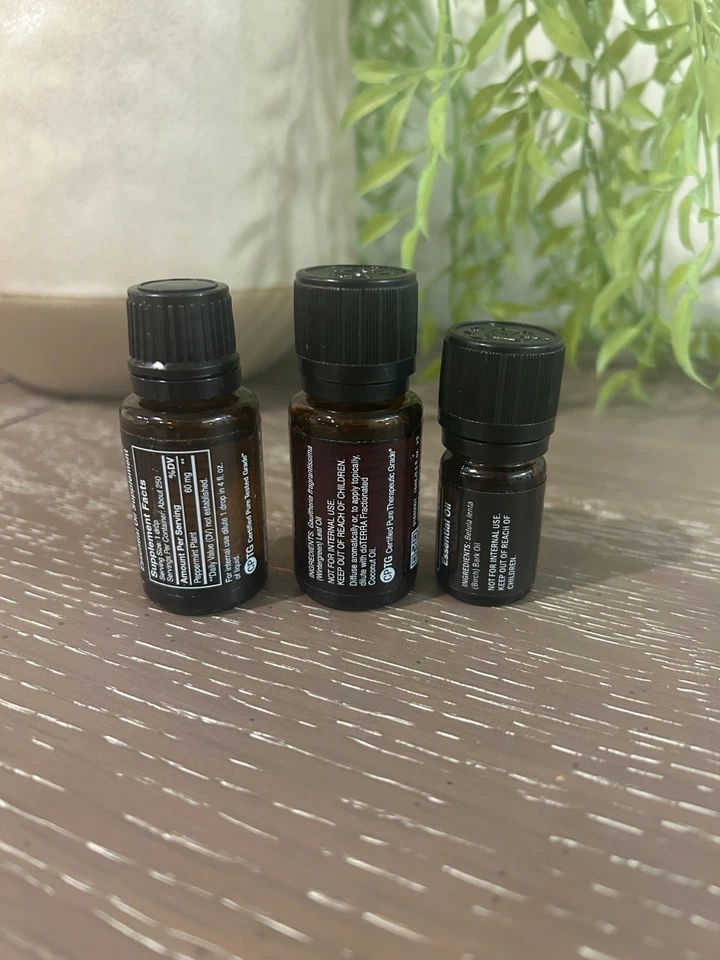 doTerra 桦木 5 毫升,Wintergreen 15 毫升,薄荷 15 毫升精华油免运费! — 第 3/4 张图片