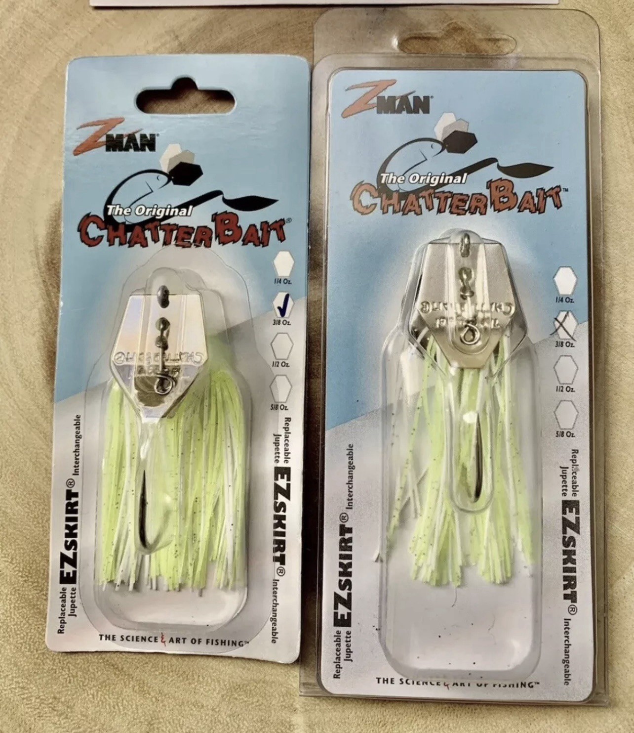 Z-man (Lot Of 2) Chatterbait Original, 3/8oz, Bass Fishing, Free Shipping! NWT! - Image 4