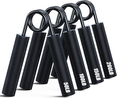Metal Grip Strength Trainer Set 50 200LB Hand Grippers Forearm Strengthener