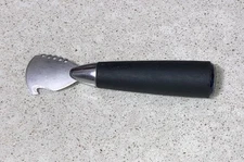 AR+Cook Stainless Steel Citrus Zester & Peel Scorer With Rubber Grip