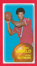 1970 Topps Tall Boys #72 Wes Unseld Baltimore Bullets basketball card NBA