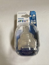 NIB New Design Philips Avent 2 Medium Flow 3m Anti-Colic Baby Bottle Nipples
