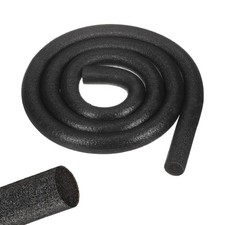3Roll 6.5ft Foam Noodles for Crafts, 1" Dia Pearl Cotton Tube Rod, Black