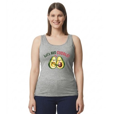 Lets Avo Cuddle Damen Trägershirt Tank Top Avocado Wortspiel Liebe Geschenk für sie