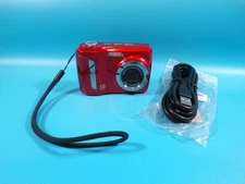Kodak EasyShare C143 12.0MP 3x Zoom Digital Camera RED Micro Cable Battery & Mem