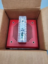 NEW GENTEX 904-0818-002 SPKE4-15/75WR 4" EVACUATION SPEAKER & STROBE FIRE ALARM