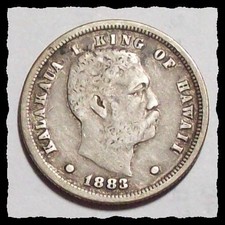 1883 Hawaii One Dime Rare Original Example Low Mint Great Color Nice Vf 34d49 1883 Hawaii One Dime Rare Original Example Low Mint Great Color Nice Vf 34d49