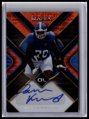 2022 Wild Card Auto Mania Pulsar Orange #AM-TH69 Darian Kinnard #/10