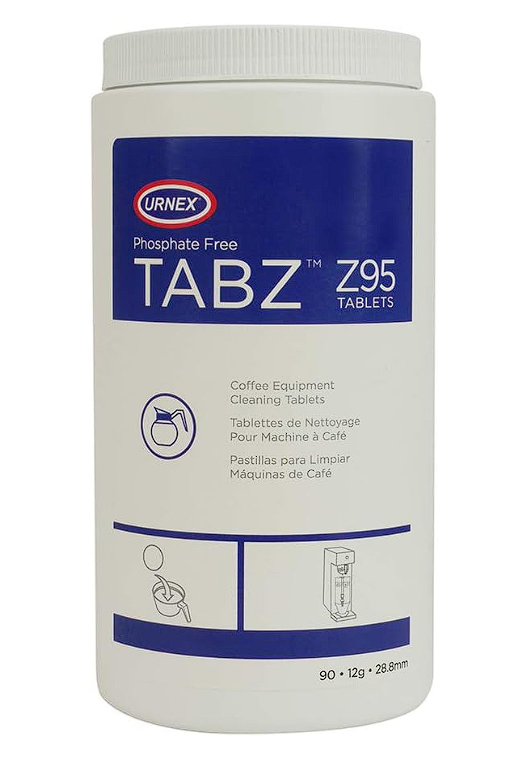 Urnex Tabz Z95 Coffee Equipment Cleaning Tablets – 90 Count – Espresso & Brewers