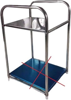Storage Shelf Stainless Steel Heavy Duty Rack Side Shelving Table auction