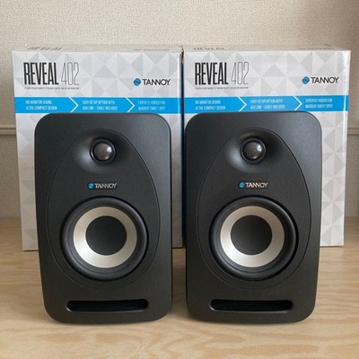Pair of Tannoy Reveal 402 Powered Studio Monitors for Desktop Audio Tested