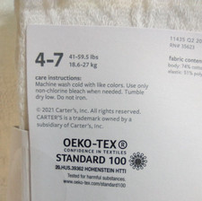 Carter's/ Size 4-7/ Weight 41-59.5lbs/ Ivory/ Kid/ Cable Knit/ Tights