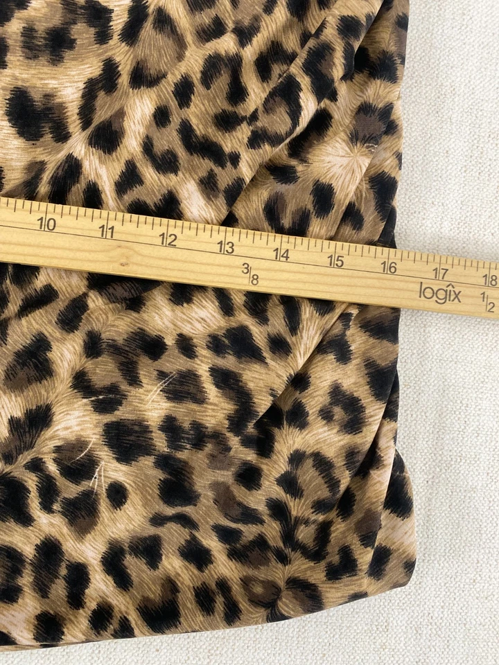 Mini Vestido INC International Concepts para Mujer XL Negro Marrón Forrado con Estampado Animal Foto 4 de 4