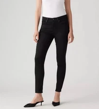LEVIS Womens 721 High Rise Skinny Black Jeans 27x30 NWT