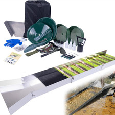23pcs Goldwaschen Set Goldwaschpfanne Set 26x127cm Goldwaschen Aluminium DE